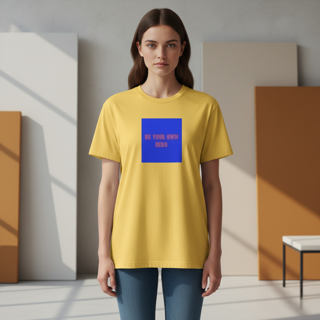 Be Your Own Hero T-Shirt, Motivational Quote Tee, Unisex Positive Mindset Graphic Shirt