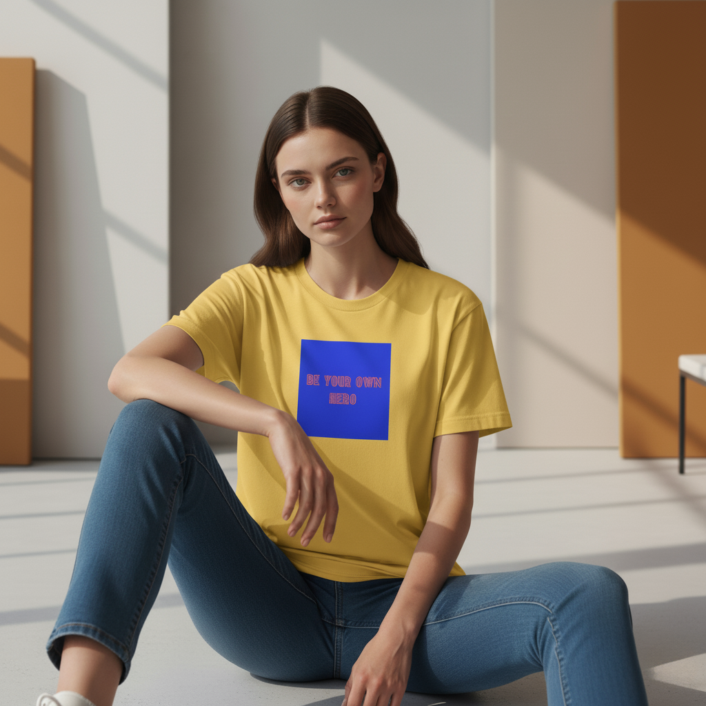 Be Your Own Hero T-Shirt, Motivational Quote Tee, Unisex Positive Mindset Graphic Shirt