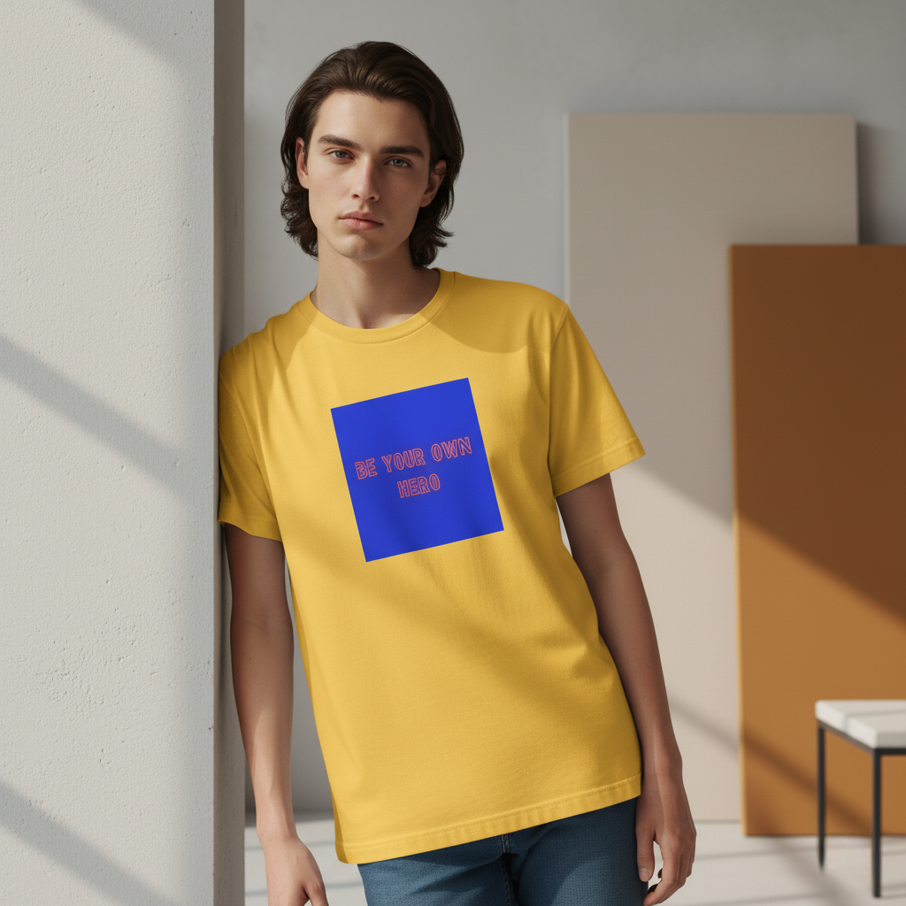 Be Your Own Hero T-Shirt, Motivational Quote Tee, Unisex Positive Mindset Graphic Shirt