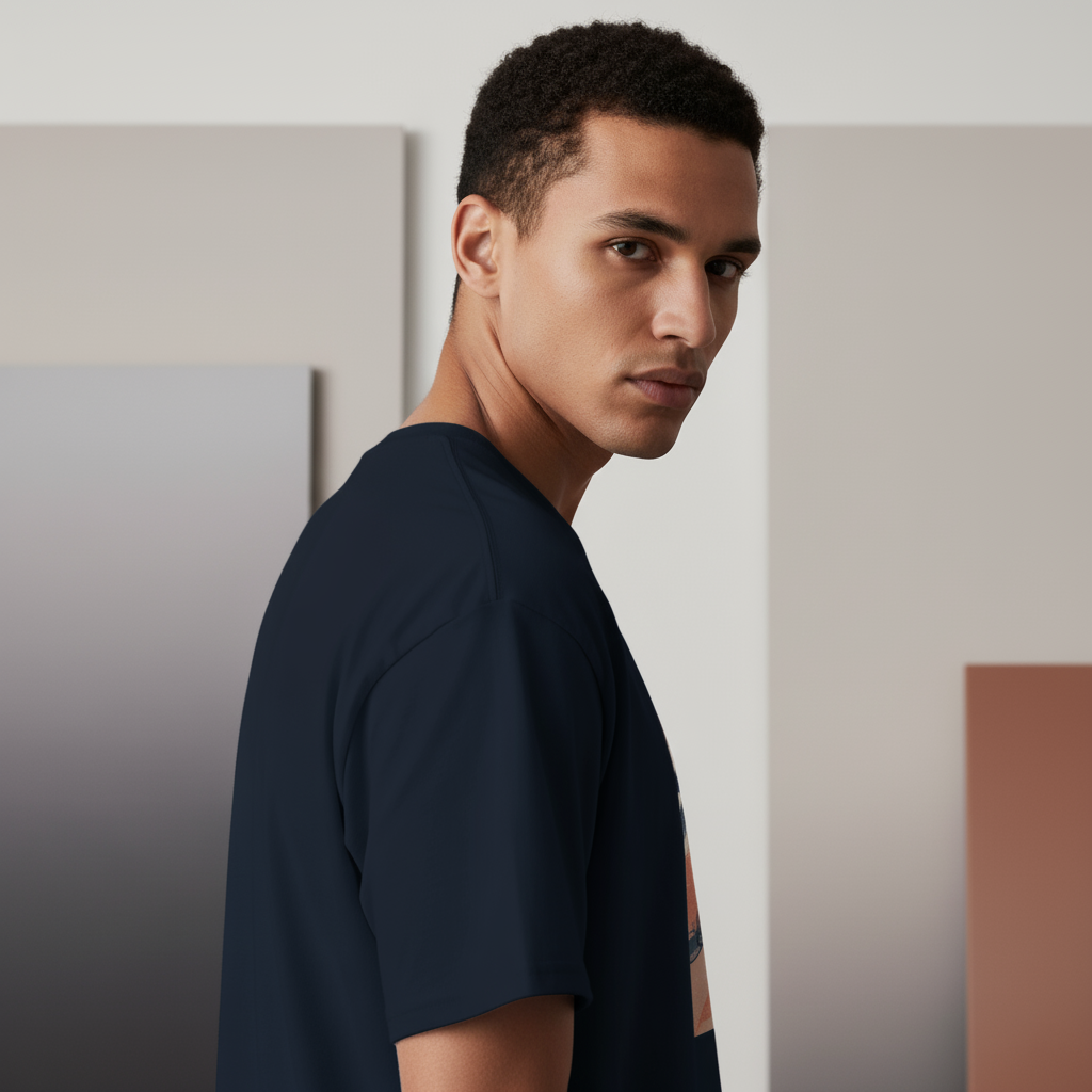 Dream Ride T-Shirt, Surreal Bicycle & Waves Graphic Tee, Unisex Classic Cotton Shirt