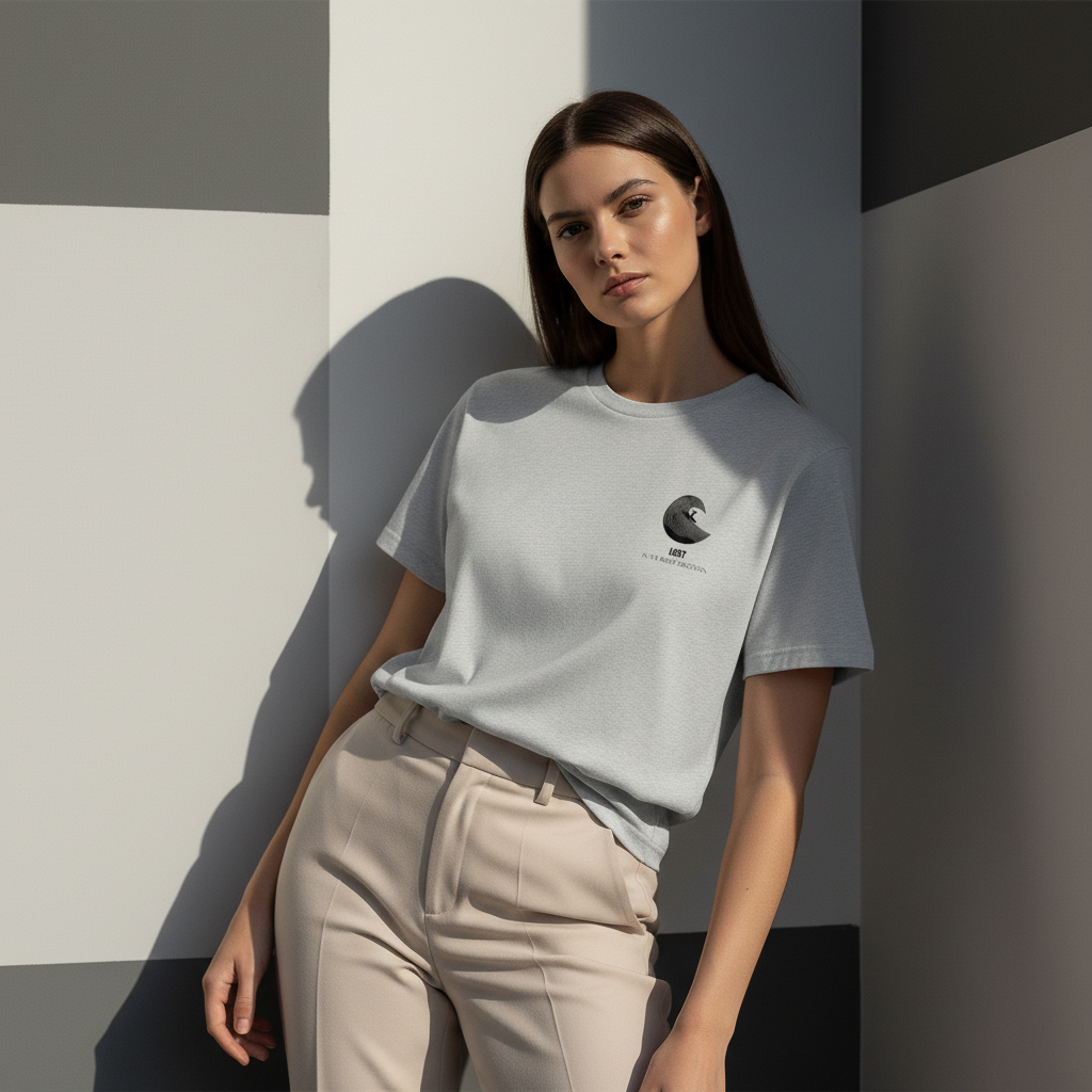 Lost in the Right Direction T-Shirt, Surfer Graphic Tee, Minimalist Ocean Wave Shirt