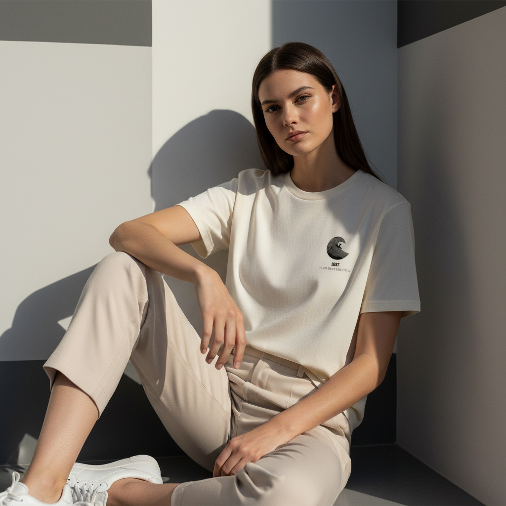 Lost in the Right Direction T-Shirt, Surfer Graphic Tee, Minimalist Ocean Wave Shirt