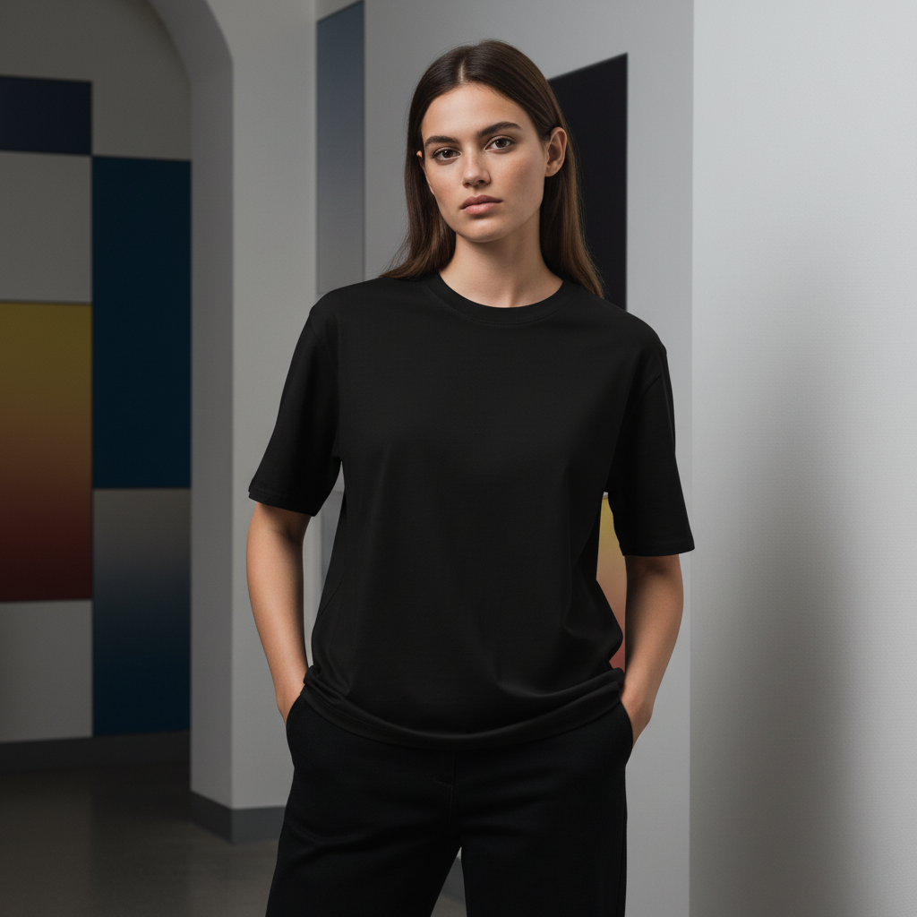 Oversized Heavyweight T-Shirt – Colorful Balloon Walker Art Design