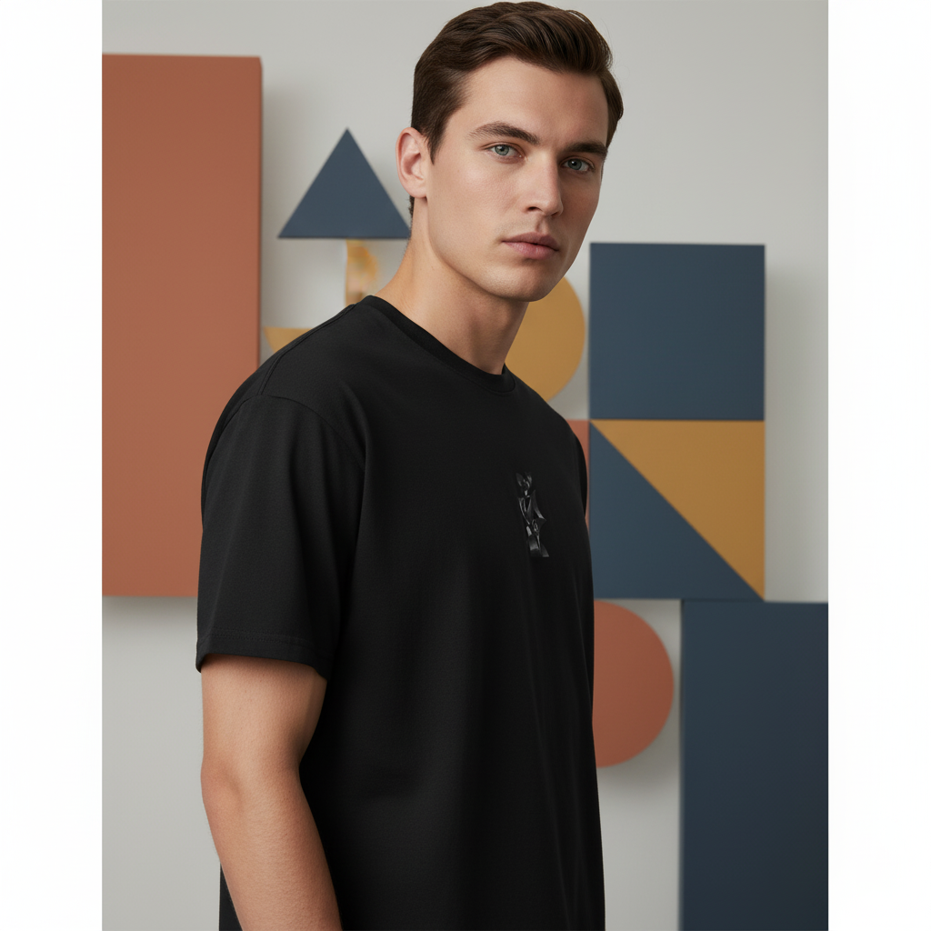 Unisex Garment-Dyed Heavyweight T-Shirt – Expressionist Lady in Black & White