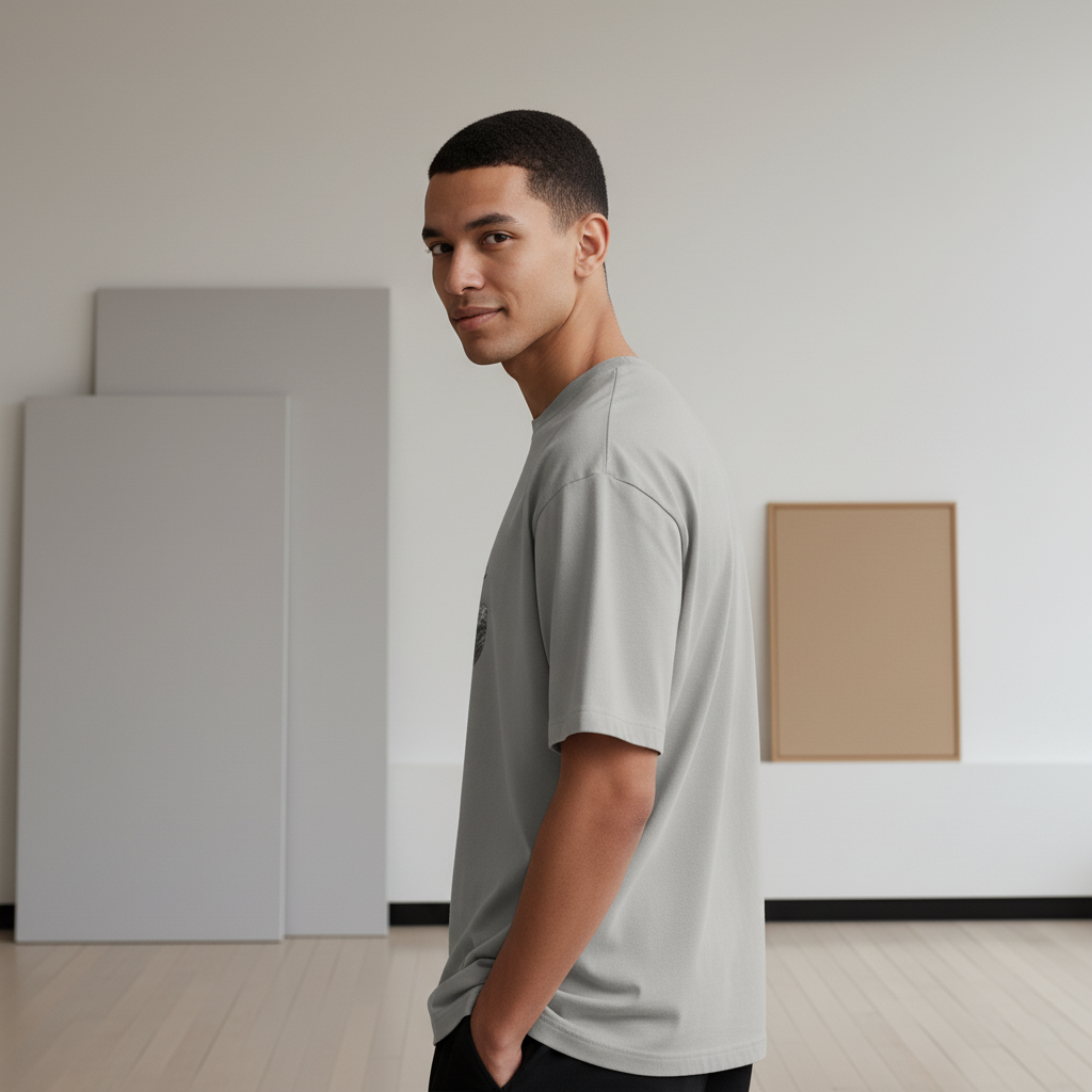 Unisex Heavyweight T-Shirt – Samurai on Boat with Red Sun Art