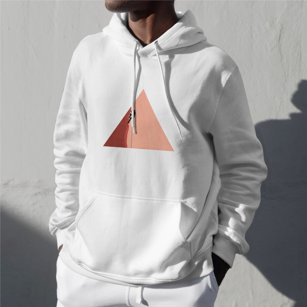 Rock Climber Hoodie, Minimalist Climbing Graphic Sweatshirt, Unisex Adventure Hoodie